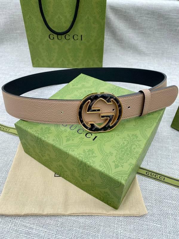 GUCCI Embellished coated-canvas and leather belt &