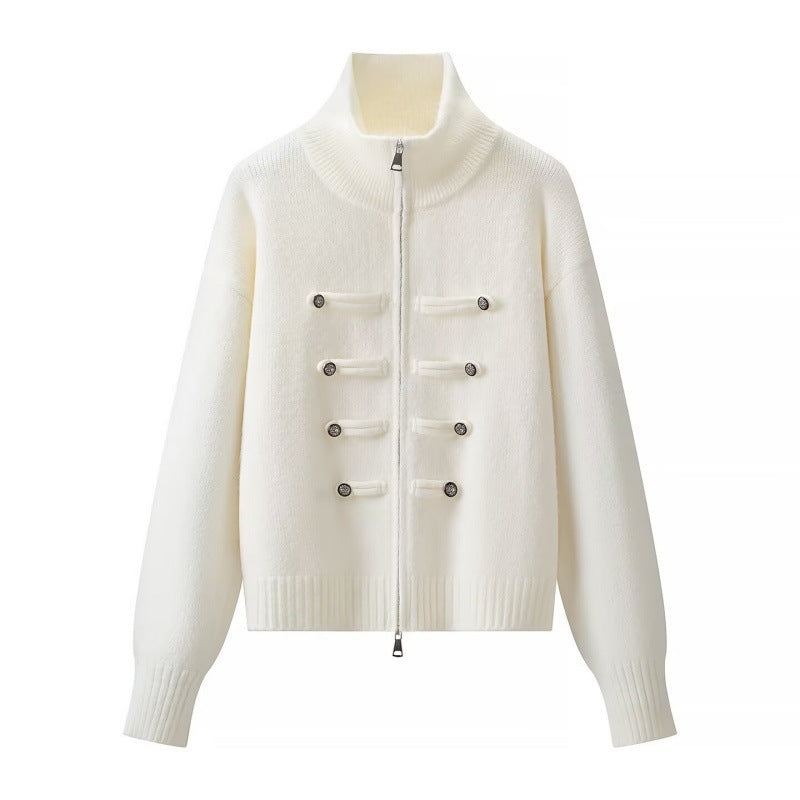 Womens Knitted Open Front Cardigan