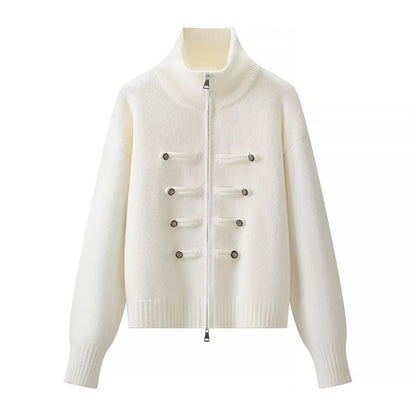 Womens Knitted Open Front Cardigan