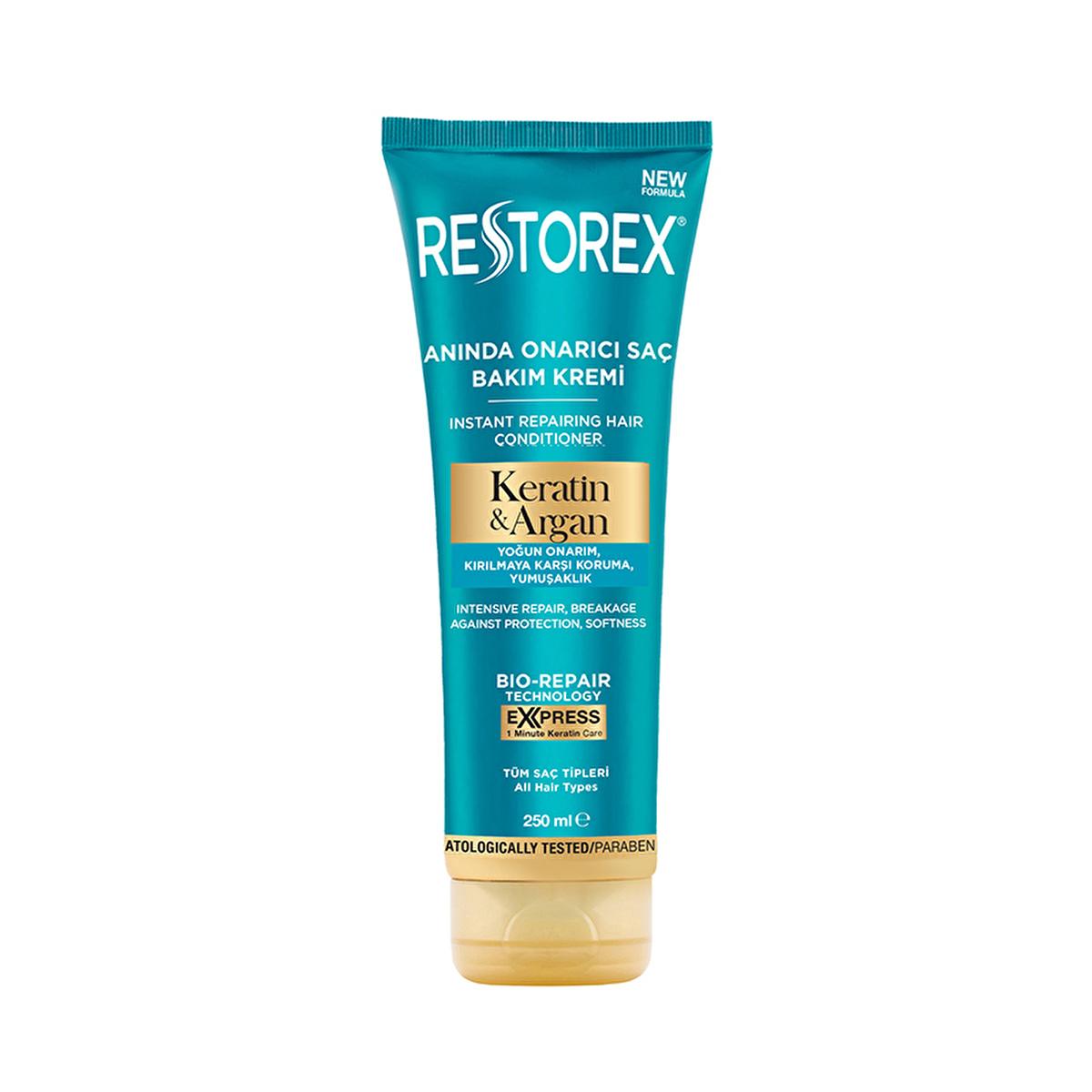 Restorex Keratin &amp; Argan Hair Care Cream 250ml - Repair &amp; Nourish Damaged Hair