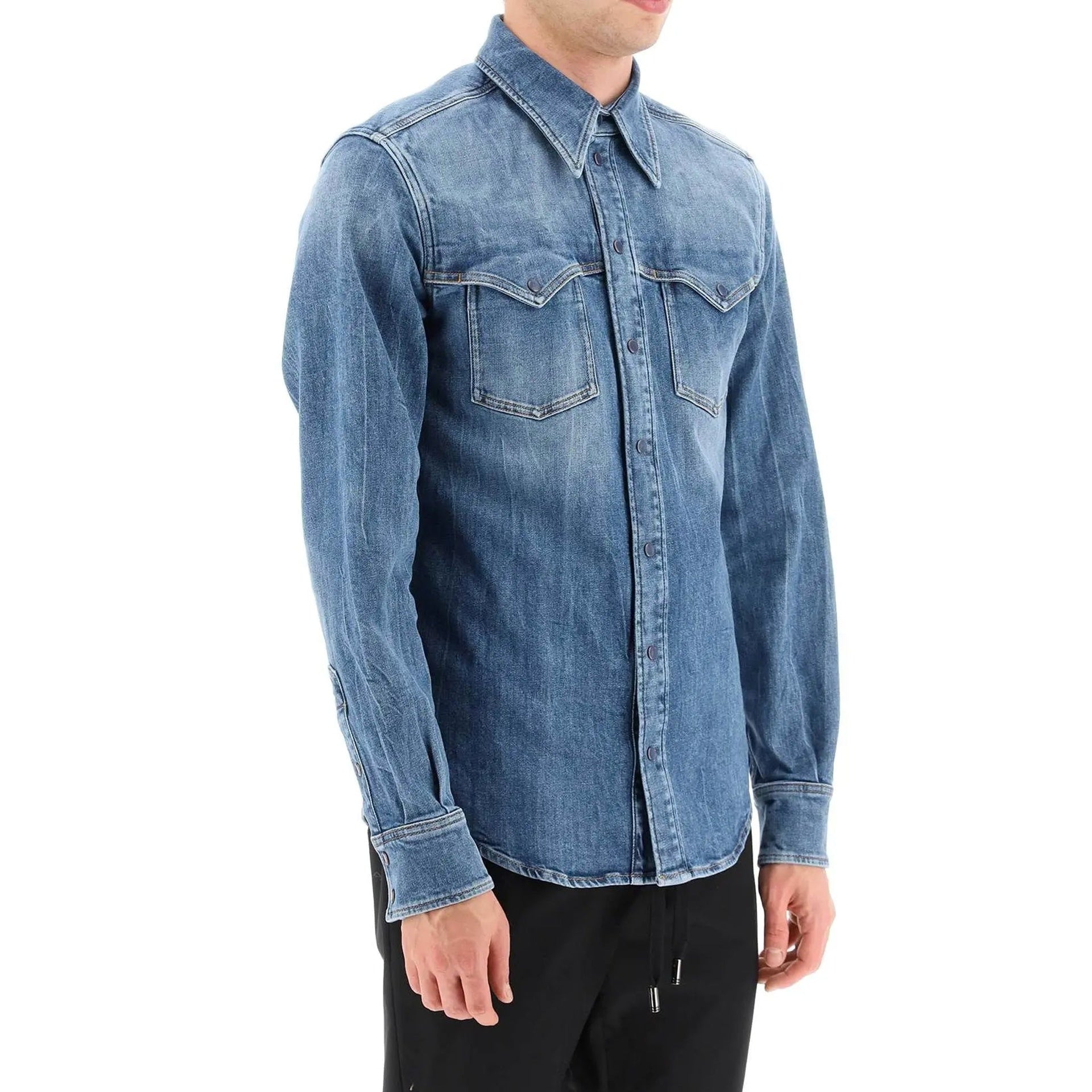 Dolce &amp; Gabbana Cotton Denim Shirt