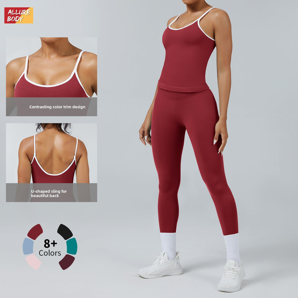 Color Matching Sports Suit for Women