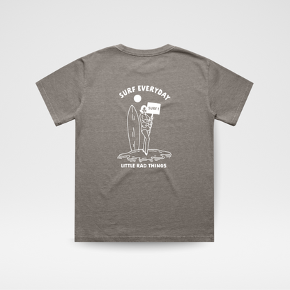 SURFS UP GIRL TEE - GRAY