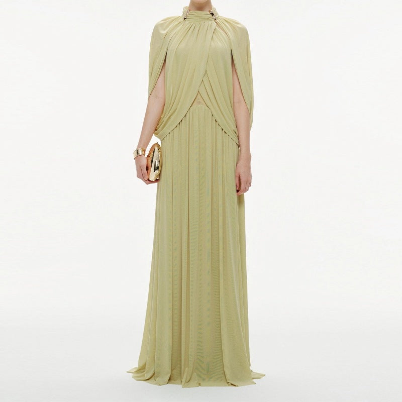Round neck fresh chiffon fashion dress