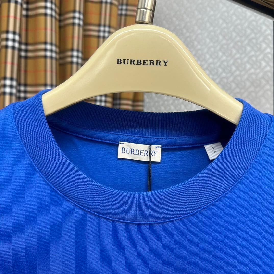 Burberry Blue T-Shirt Without Collar