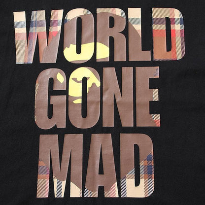 Bathing Ape Black World Gone Mad T-Shirt without Collar