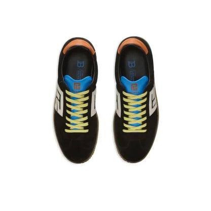 BALMAIN Logo patch Leather Sneakers