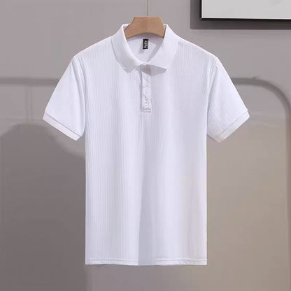 Mens Breathable Ice Silk Polo Shirt