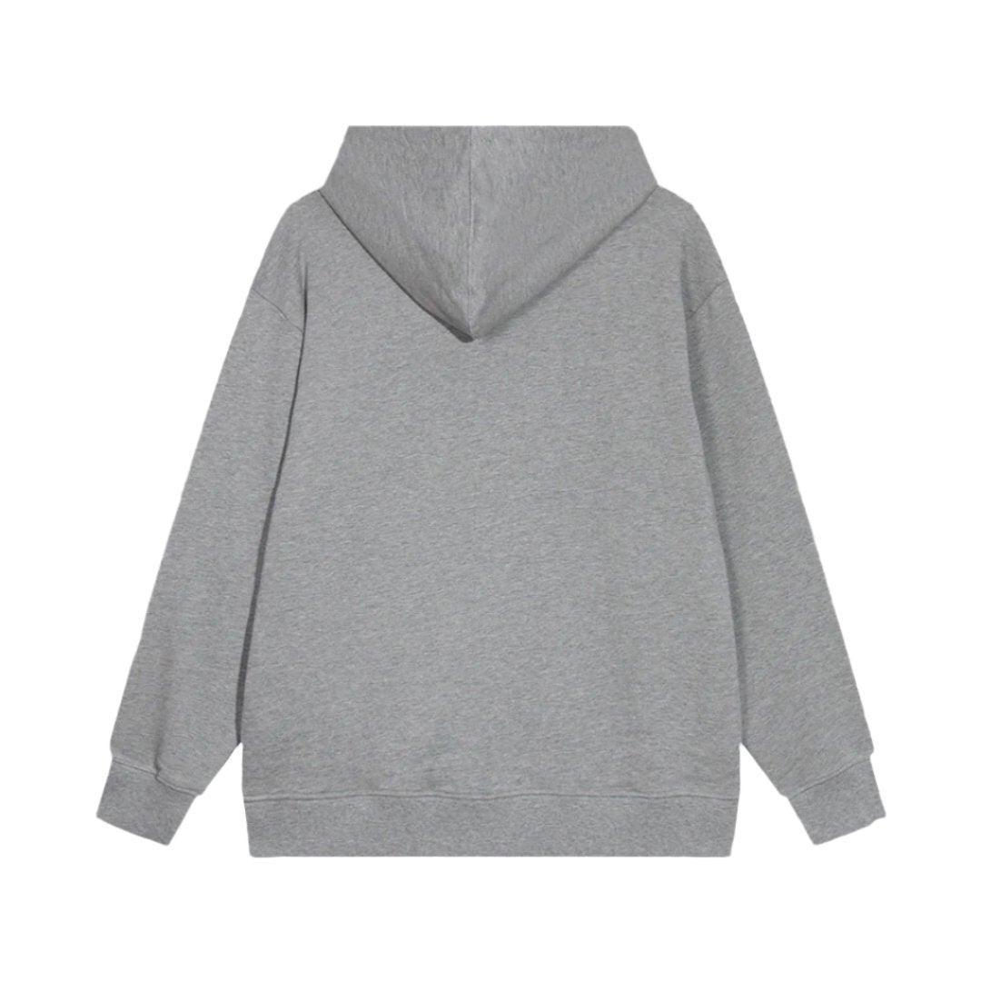 Dior Classic Letter Embroidered Hoodie Grey