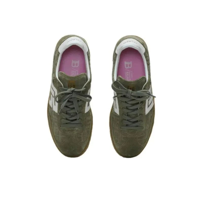 BALMAIN Swan Low-Top Skateboard Shoes &