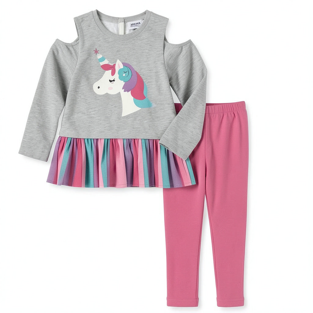 Kids Headquarters Baby Girls Tunic &amp; Leggings Set, 24Months