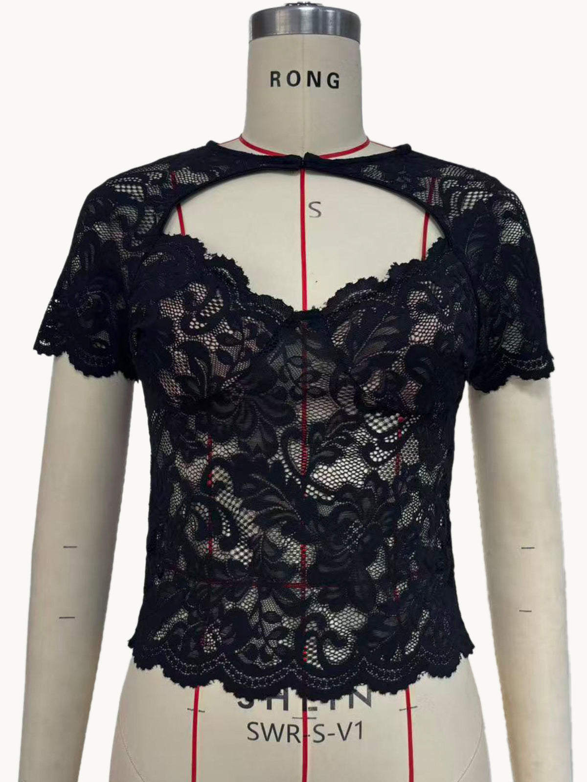 Hollow Lace T-shirt