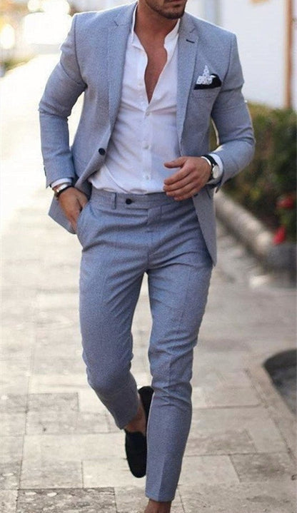 Digital Print Slim Fit Suit Set