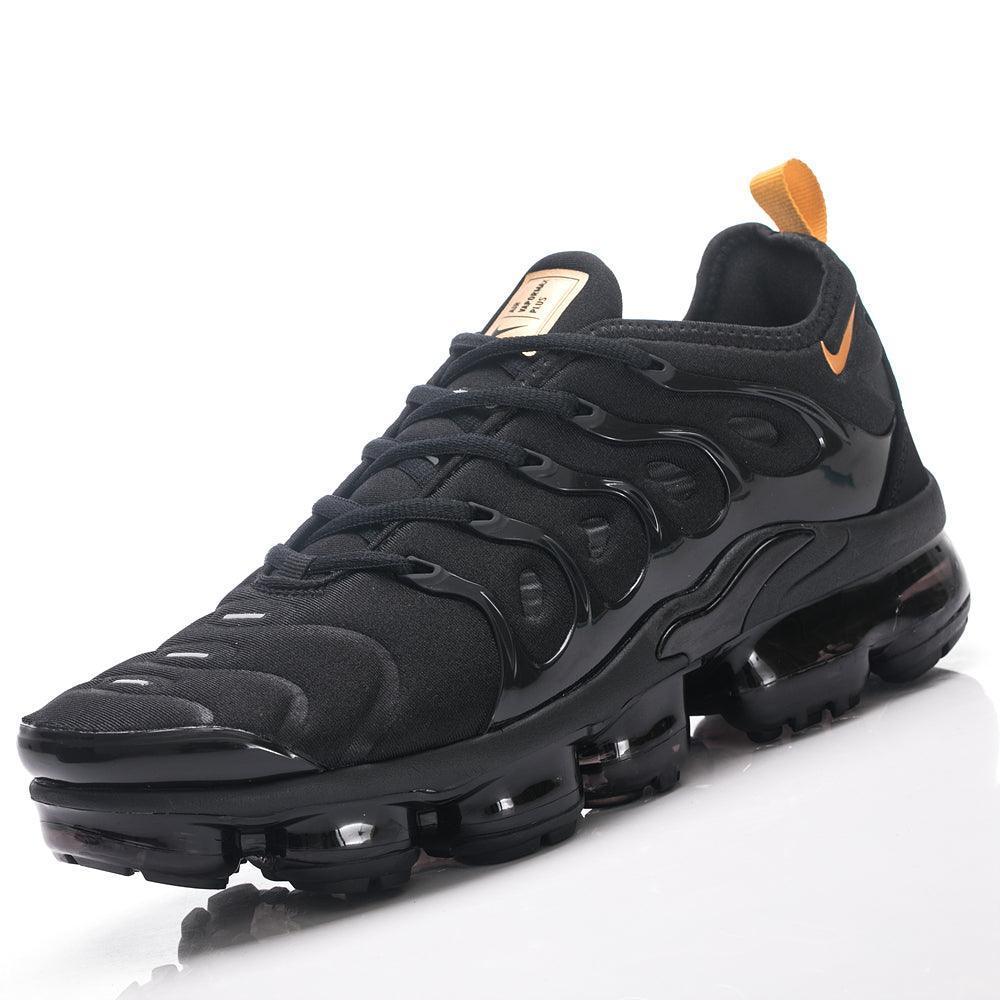 Nike Air VaporMax Plus Black Metallic Gold Sneakers