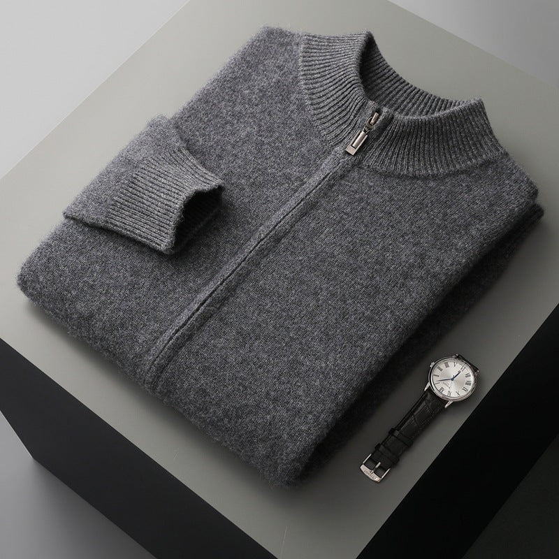 Mens Wool Blend Two-Piece Casual Suit