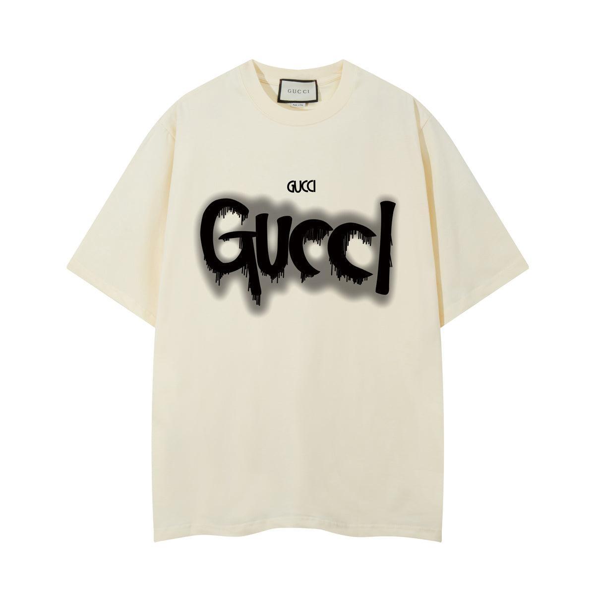 Gucci Collarless T-Shirt Beige | Luxury Cotton Crewneck - Effortless Style
