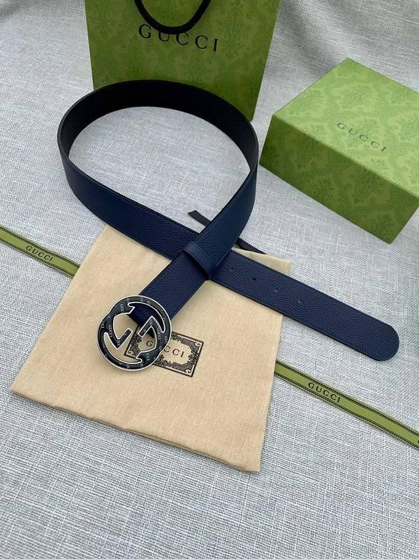 GUCCI Embellished coated-canvas and leather belt &