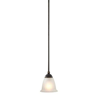 Progress Lighting Renovations Collection Mini-Pendant w/ Etched Glass