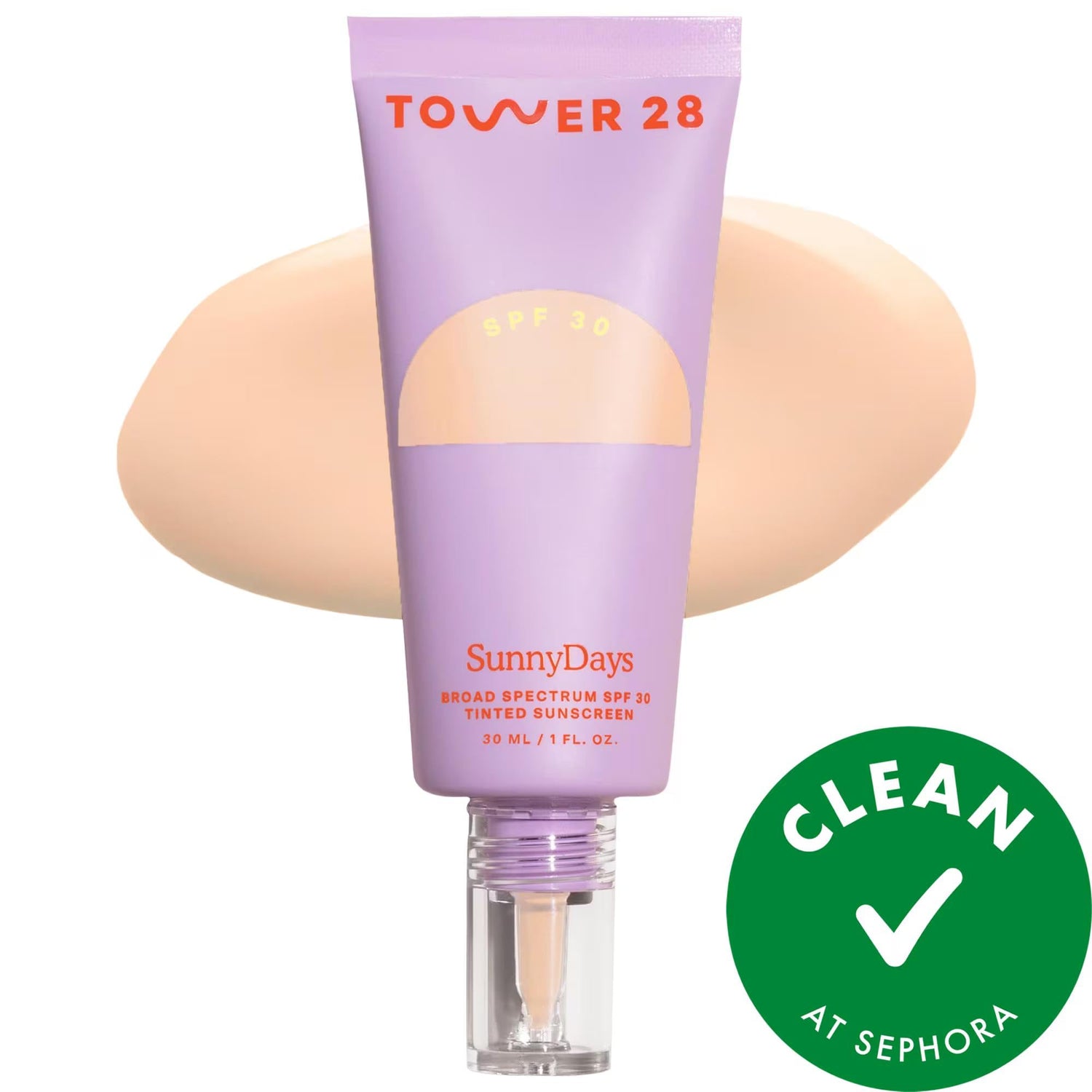 SunnyDays Tinted Sunscreen Foundation SPF 30 - Natural Finish, Vegan &amp; Cruelty-Free