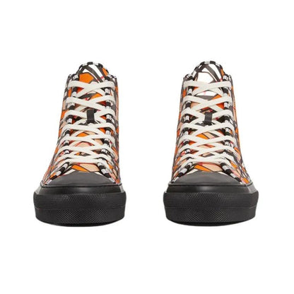 Burberry High Top Stylish Skateboarding Shoes &