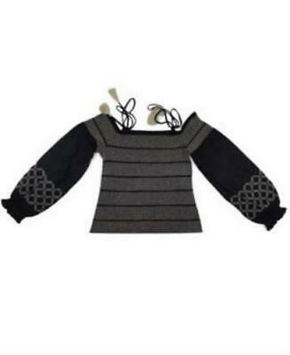 INC Womens Black &amp; White Smocked Embroidered Spaghetti Strap Top, Size Small