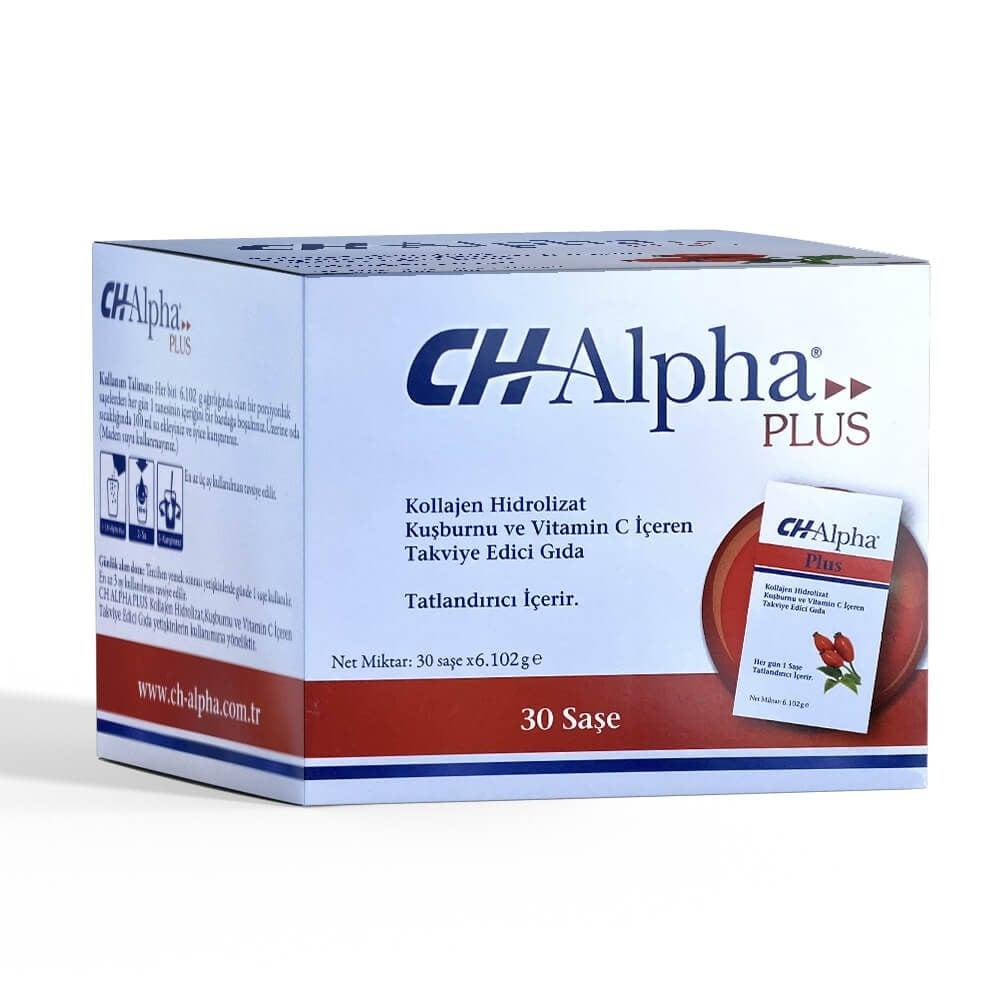 CH Alpha PLUS Collagen Supplement with Rosehip Extract &amp; Vitamin C - 30 Sachets for Skin &amp; Joint Health