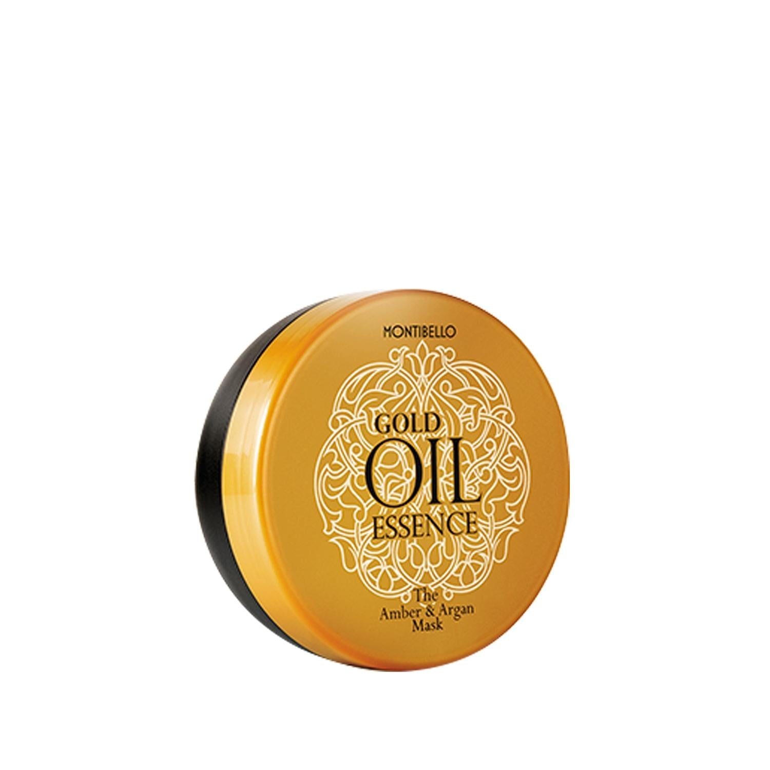 Montibello Gold Oil Essence Amber&amp;Argan Hair Mask - Nourishing, Moisturizing, 6.76 fl oz