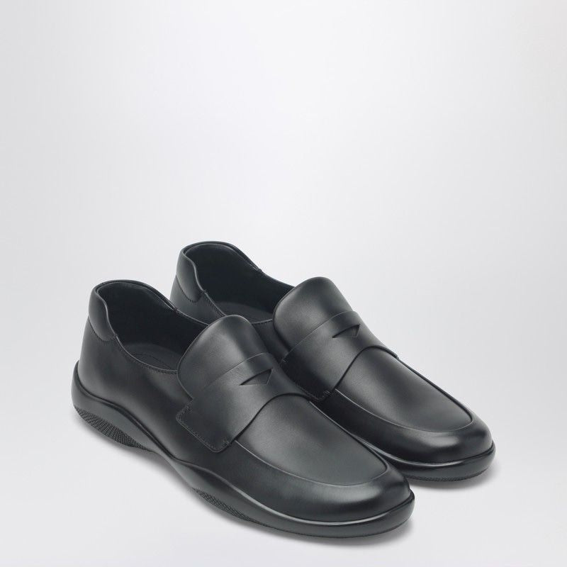 PRADA Classic Leather Toblach Loafers for Men