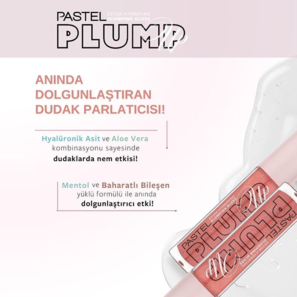 Pastel Profashion Plump Up Extra Hydrating Plumping Gloss 208 - Vegan, Cruelty-Free Lip Gloss for Hydration &amp; Plumping
