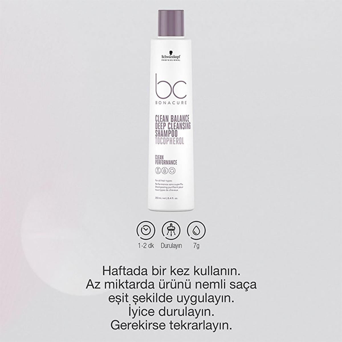 Bonacure Sulfate-Free Deep Cleansing Shampoo - Vegan, Silicone-Free, Gentle on Hair &amp; Scalp - 8.45 fl oz