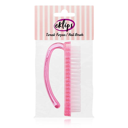 Eklips Pink Nail Brush for Clean Hands &amp; Nails 1 pc