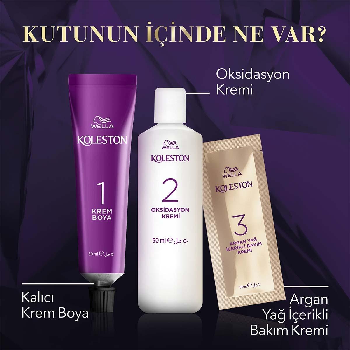 Wella Koleston Intense Icy Chocolate 7/17 Permanent Hair Dye: 100% Gray Coverage, Long Lasting Color, Argan Oil Infused for Intense Shine &amp; Health
