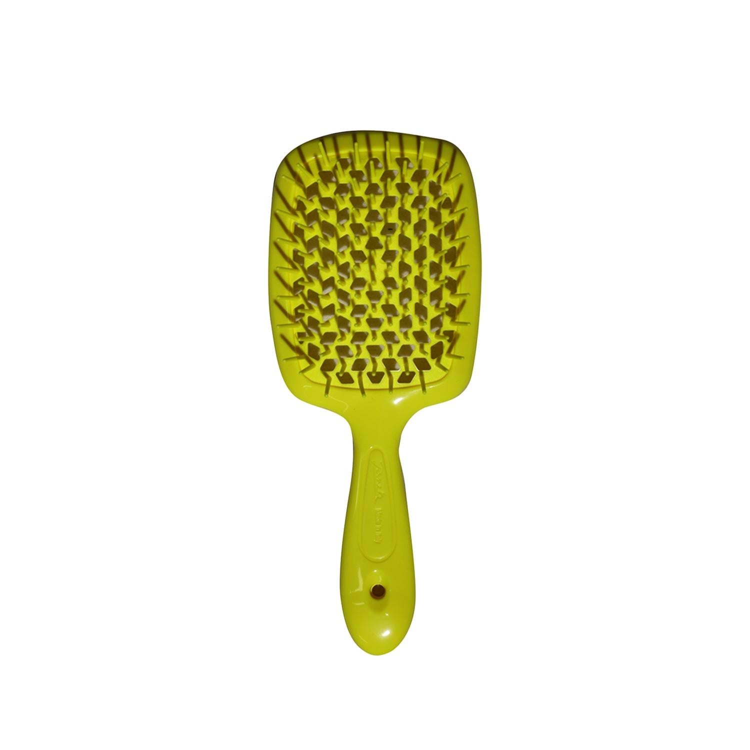 Janeke Superbrush Neon Yellow Detangling Hairbrush