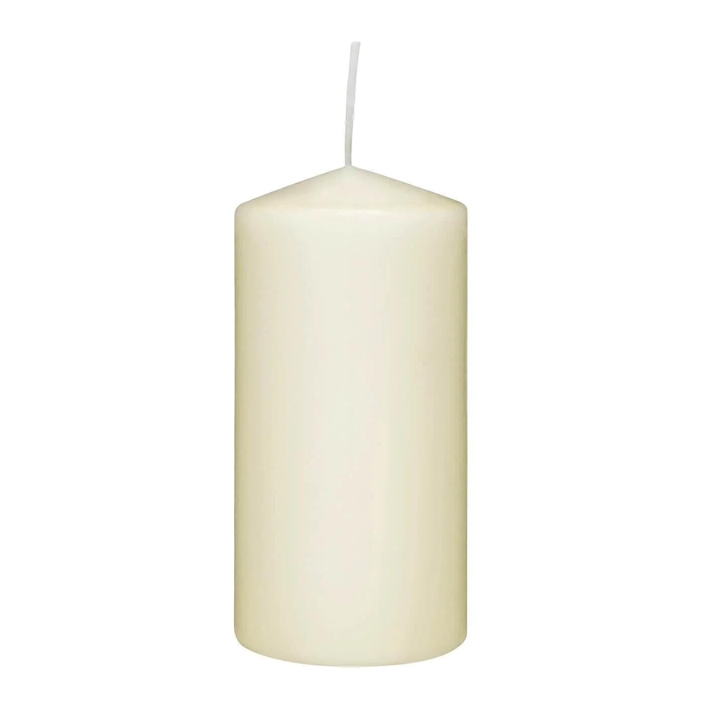 Rubin Licht Champagne Pillar Candle for Home Decor 120x60mm