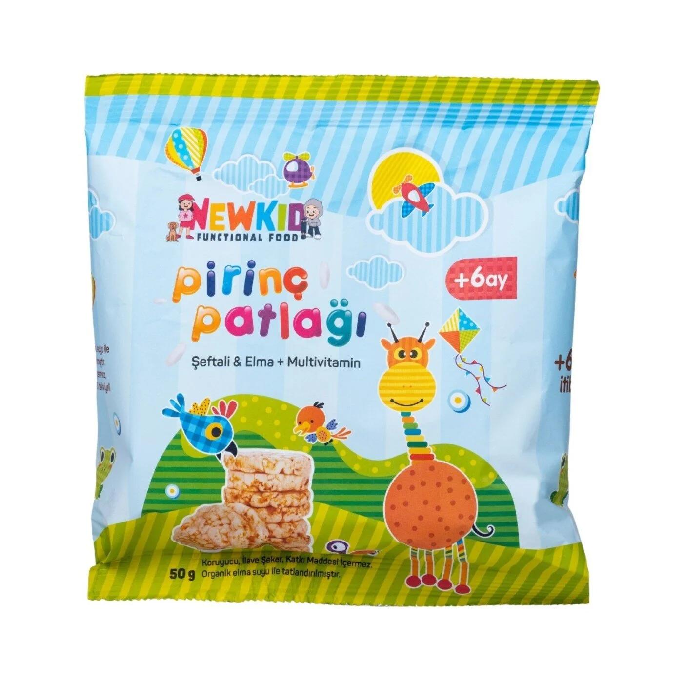 Newkid Peach &amp; Apple Functional Rice Puffs 50g