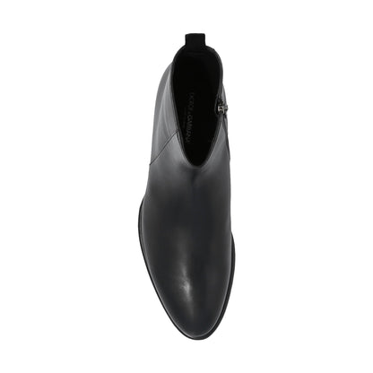 Dolce &amp; Gabbana Leather Ankle Boots