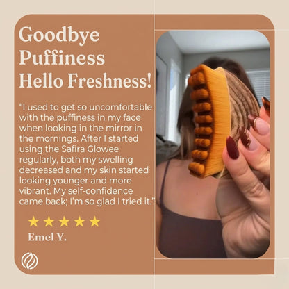Safira Glowee™ Facial Massage Comb - Lymphatic Drainage &amp; Glow Boosting Face Massager