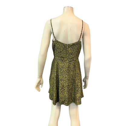 Calvin Klein Jeans Womens Micro Leopard Line Mini  Dress
