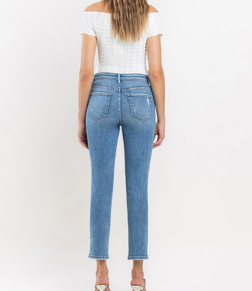 Raven High Rise Slim Straight