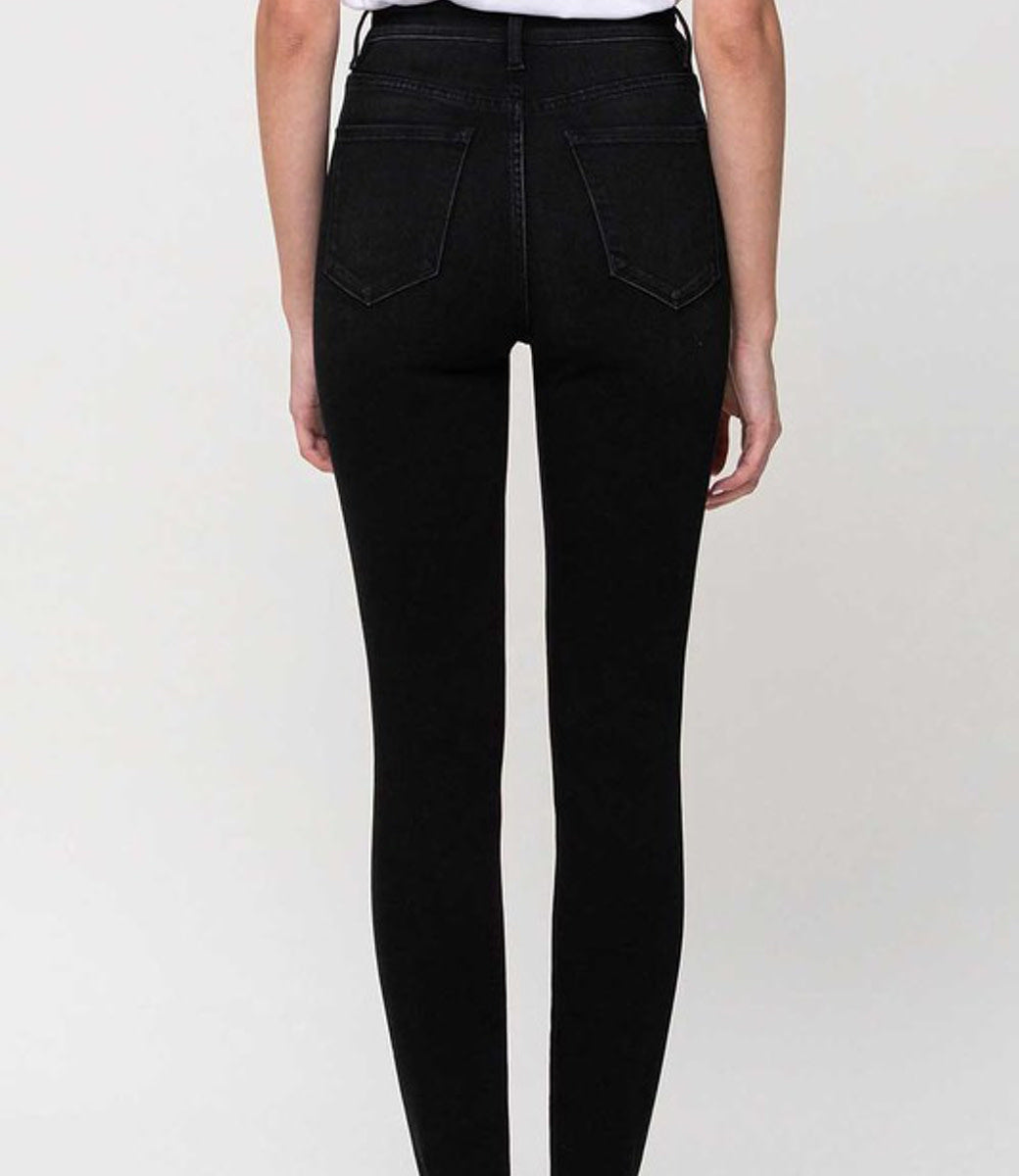 Sawyer High Rise Ankle Skinny - Washed Black