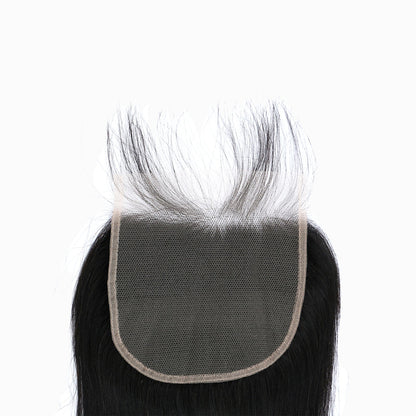 StariaHair 14-20 Inch Transparent Lace Closure Straight 4"x4" 