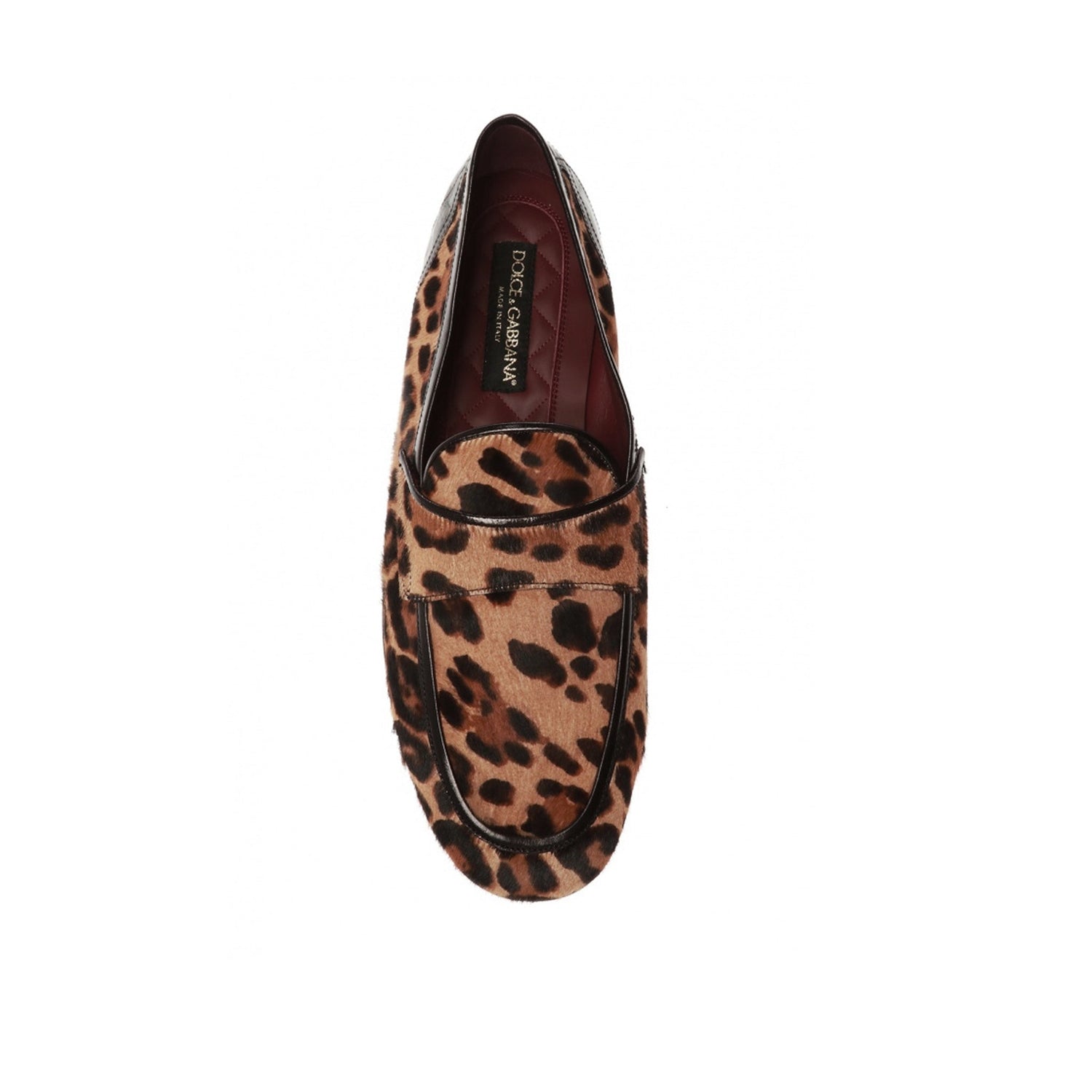 Dolce &amp; Gabbana Leopard Print Pony Hair Loafers