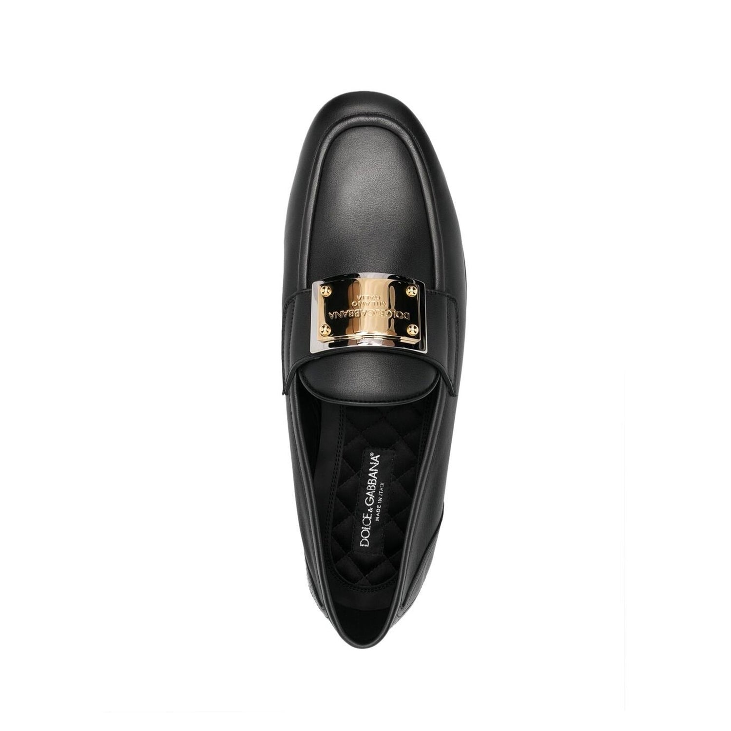 Dolce &amp; Gabbana Leather Logo Loafers