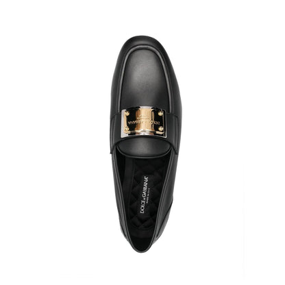 Dolce &amp; Gabbana Leather Logo Loafers