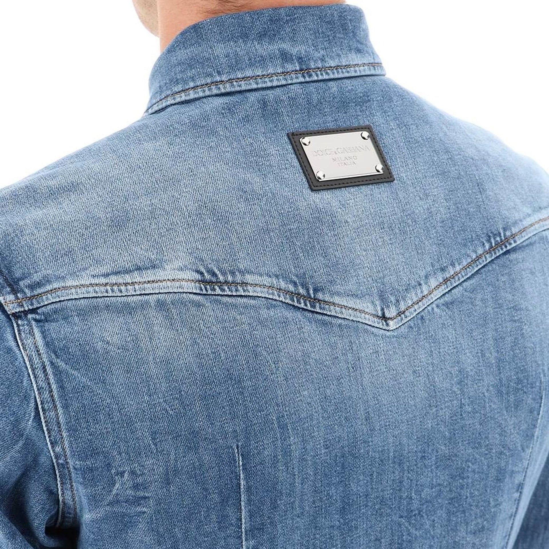 Dolce &amp; Gabbana Cotton Denim Shirt