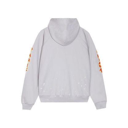 Balenciaga logo-print detail hoodie – White