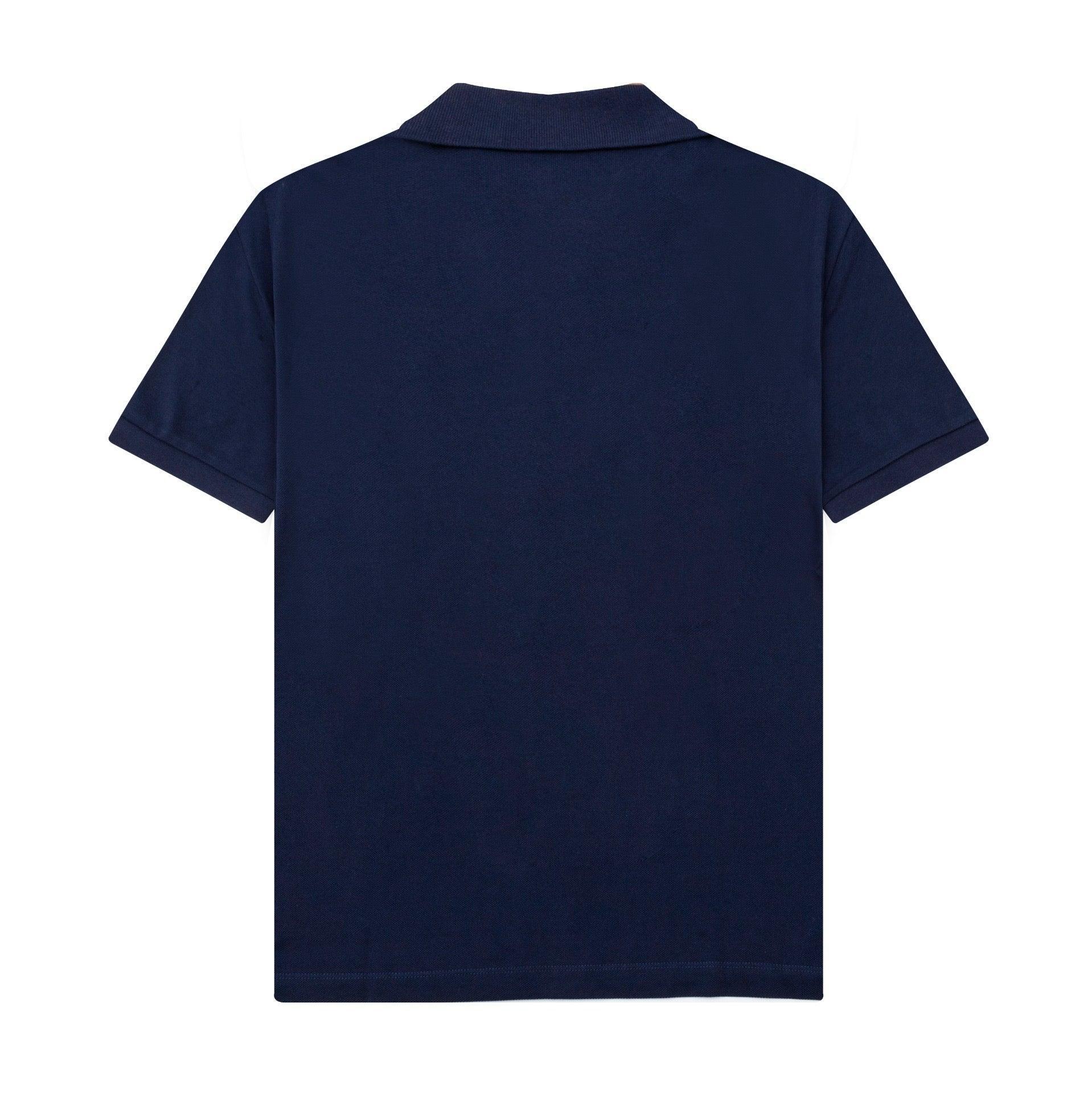 Burberry Blue T-Shirt With Collar