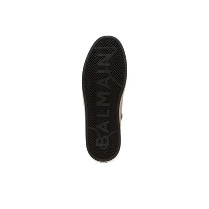 BALMAIN B-Court Flip Snakeskin-effect Sneakers