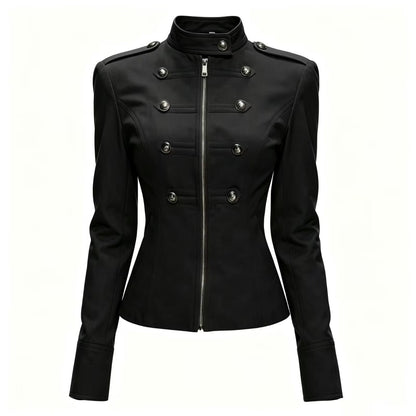 Retro-style elegant jacket coat