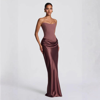 Elegant Strapless Bodycon Evening Dress